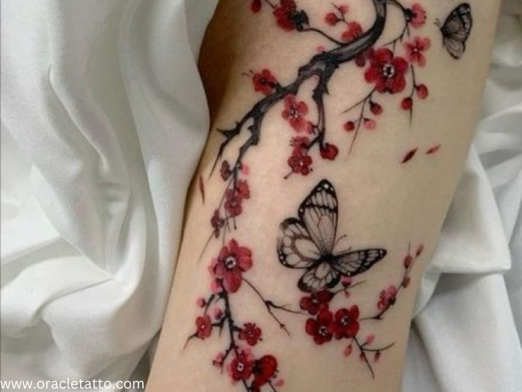 16 Beautiful cherry Blossom tattoo ideas for women to express blooming love