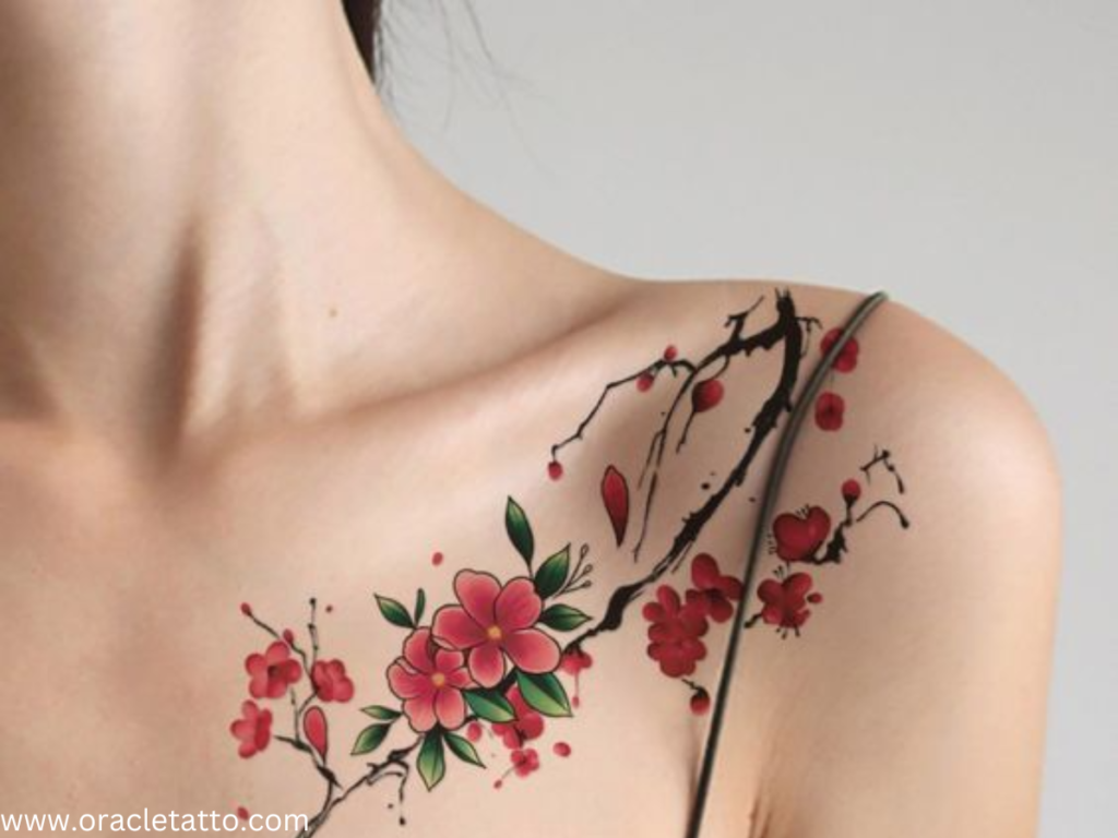 16 Beautiful cherry Blossom tattoo ideas for women to express blooming love