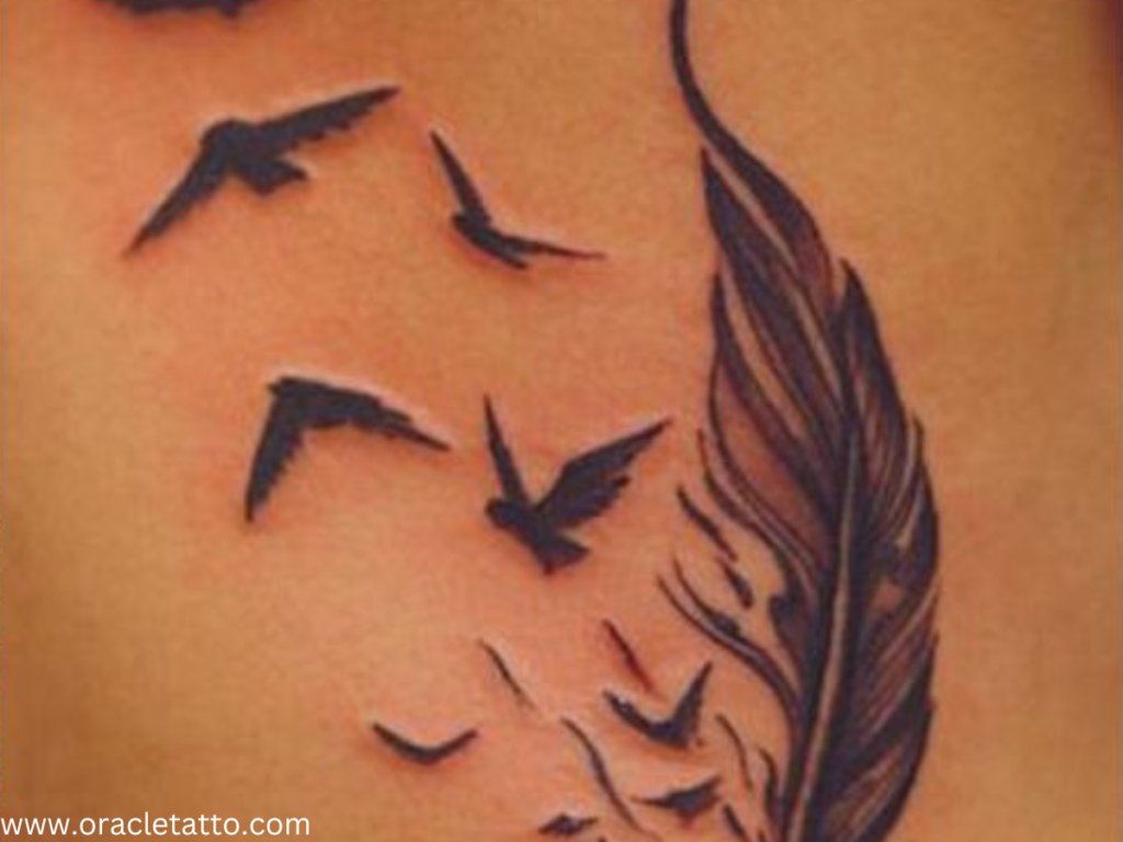 How to Draw a Feather Tattoo Design?